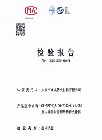 型式實(shi)驗報告(gao)