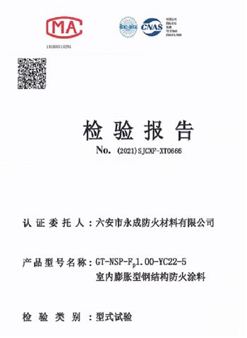 型式實(shi)驗報告(gao)